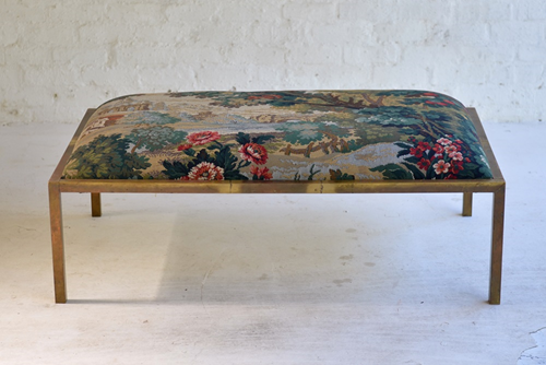 040 Ottoman Brass Tapestry